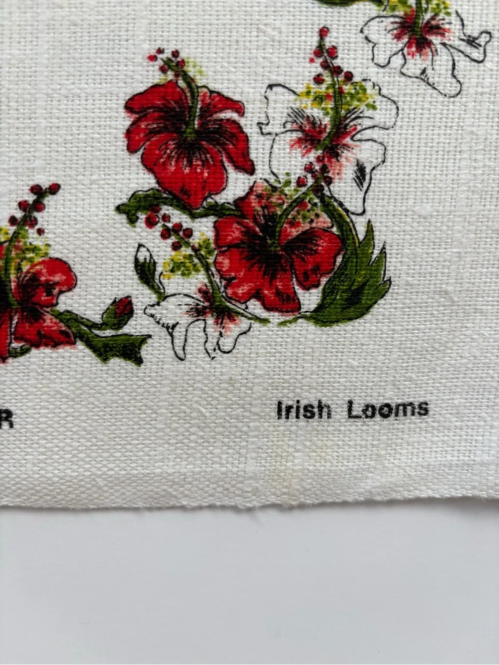 Vintage Bermuda's Birdlife Linen Tea Towel Diane Whitaker Design